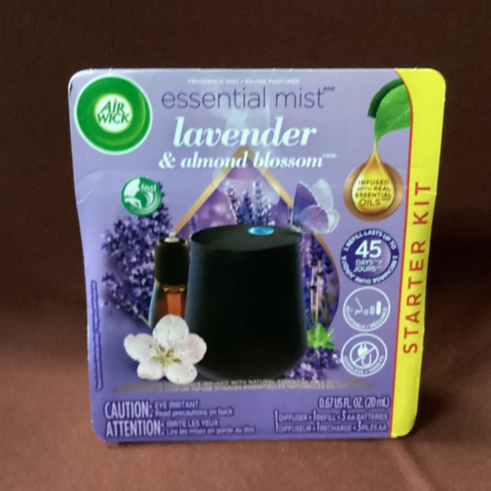 Airwick Essential Oil Mist Lavender and Almond Blossom